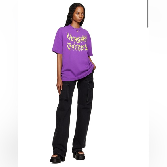 👑 Versace Goddess Distressed T-Shirt - Picture 4 of 11